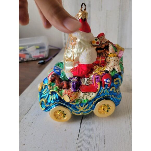 Radko royal roadster Santa large car toys ornament vintage Xmas tree - Picture 2 of 8